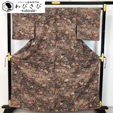 코몬 아름다운 츠지 꽃 무늬 금채 쥐색 교육용 실 톨 사이즈 K-5621