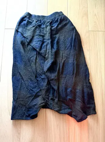 Gomme 여성용 모 100% 팬츠 M/ 파랑/그레이 일본제