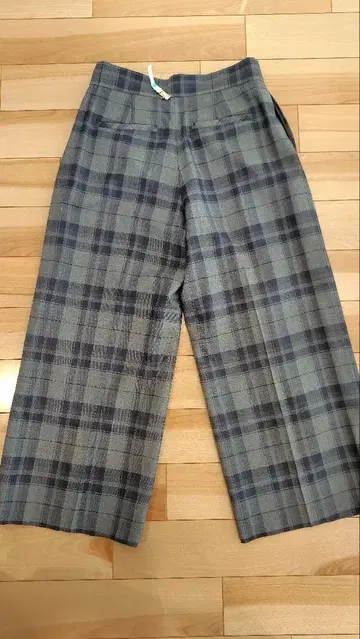 Untitled 체크 와이드 팬츠