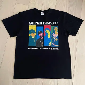팝아트 T셔츠 L사이즈 SUPER BEAVER