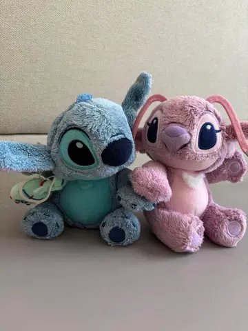 스티치 | 엔젤 | 페어 봉제 인형 | 디즈니 리조트 구매품