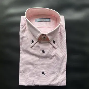 새상품 ATTESTA 핑크 긴팔 와이셔츠