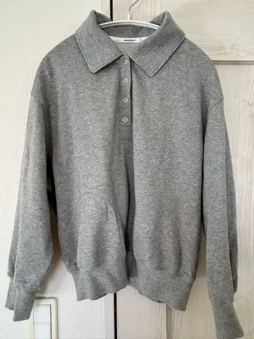 URBAN RESEARCH 셔츠 칼라 맨투맨 그레이 폴로 맨투맨