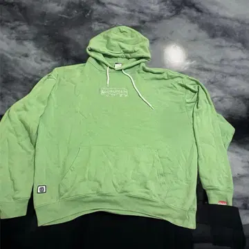 그린 후드 부착 후드티