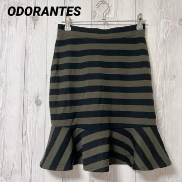 [오도란도] 무릎 위 스커트 미니 스커트 보더 S 캐주얼