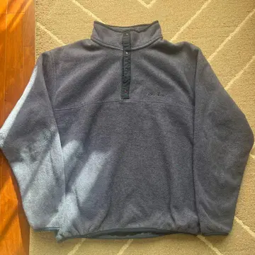 L.L.Bean 네이비 플리스 하프 스냅