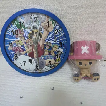 원피스 대형 벽걸이 시계 초파 피규어
