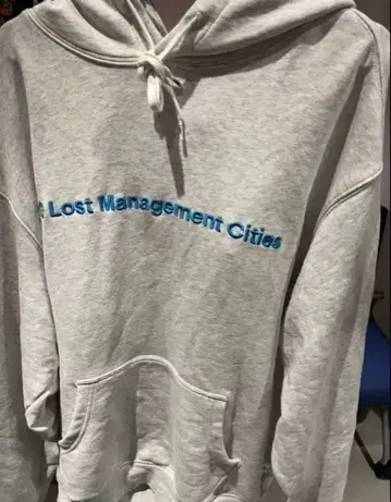 Lost Management Cities 그레이 후드티