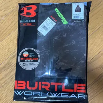 BURTLE 하프 지퍼 후디 4079 L 스톰 블랙