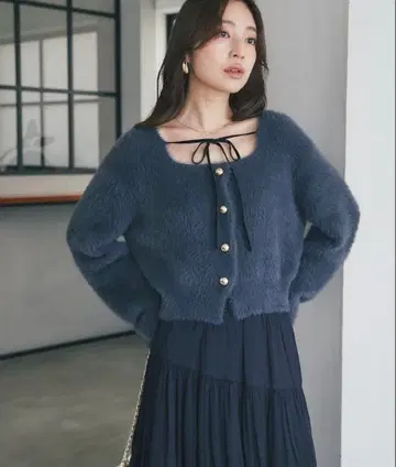 [ 새상품 ] 페더얀 리본 가디건