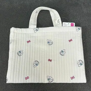 마이멜로디 이불 토트백 레슨백 퀼팅 산리오