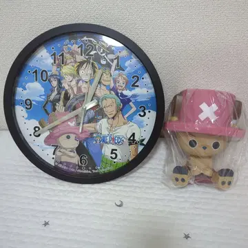 원피스 큰 벽걸이 시계 초파 피규어