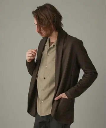 ATTACHMENT 플라넬라 스무스 스톨 가디건 자켓