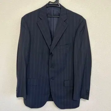 MITSUMINE 네이비 스트라이프 비즈니스 정장