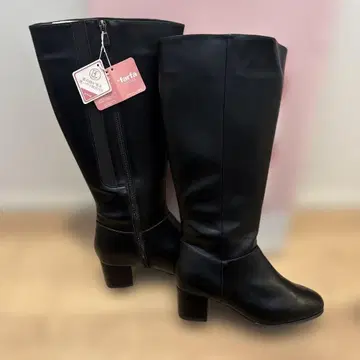 라파 퍼 슈즈 롱 부츠 24cm 미사용품