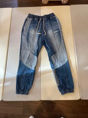 SAPEur 빈티지 데님 트랙 팬츠 L 사이즈