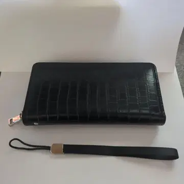 크로커다일풍 블랙 장지갑