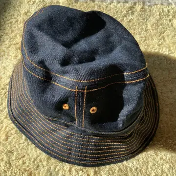 데님 버킷햇 다크 블루