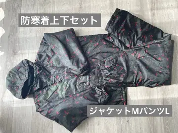[ 새상품급 ] 방한복 상하의 세트 카모 패턴 후드 부착 나일론 자켓