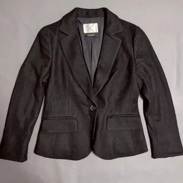 [ 에프데 ] 테일러드 자켓 (7) 블랙 울 혼방 원버튼 긴팔