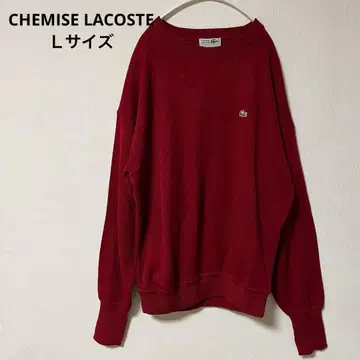 LACOSTE 라코스테 니트 스웨터 크루넥 스웨터 빨간색 L
