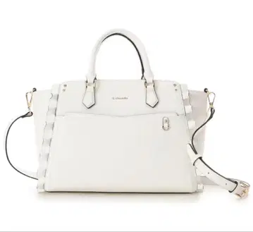 & chouette 최애 활동 가방 클리어 포켓 부착 토트백 화이트