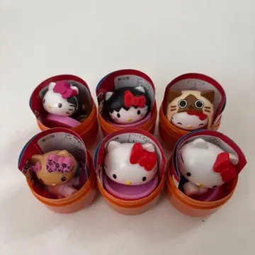 헬로키티 6개 세트 캡슐 포함