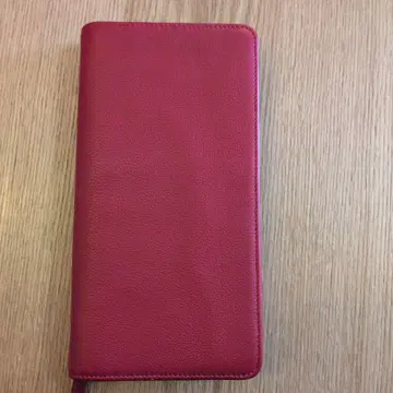 가죽 여권 케이스 빨간색