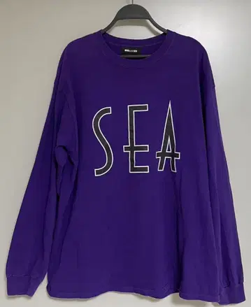 WIND AND SEA 윈드앤씨 SEA 로고 긴팔 티셔츠 보라색 XL