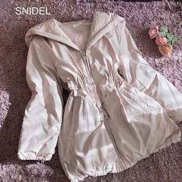 스나이델 니시카와 레이디 모즈 코트 다운 핑크 베이지