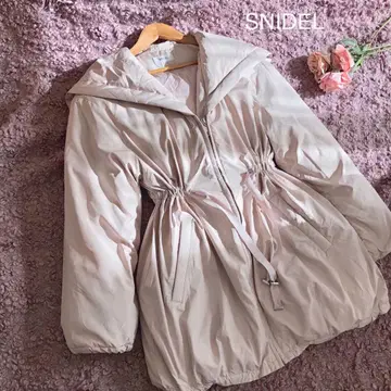 스나이델 니시카와 레이디 모즈 다운 핑크 베이지