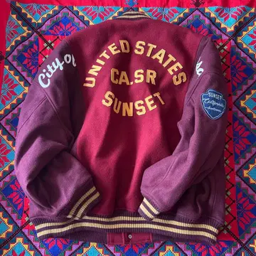 바시티 자켓 아메카지 와펜 패치 남성용으로도 착용 가능!