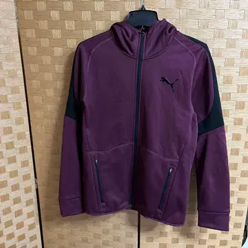 PUMA 테크웜 EVOSTRIPE WARM 후드티 버건디