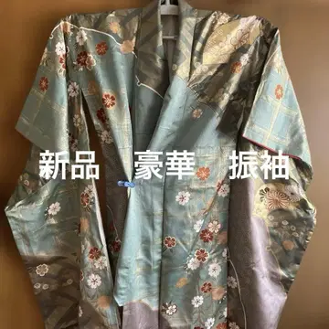 새상품 럭셔리 순수 실크 후리소데 신장 155-164cm 적용 사이즈