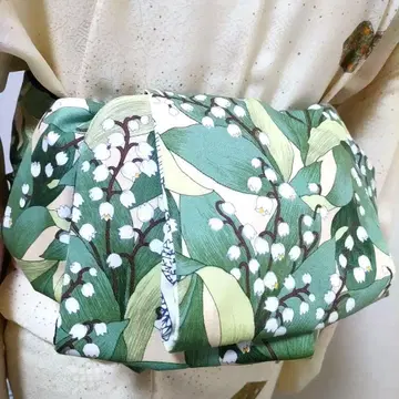 어른용 헤코 오비 반폭 오비 핸드메이드 미오 No.2352 은방울꽃