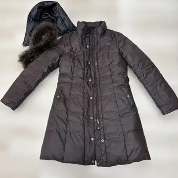 세탁 가능한 쿠미쿄쿠 퍼 트리밍 리버서블 다운 자켓