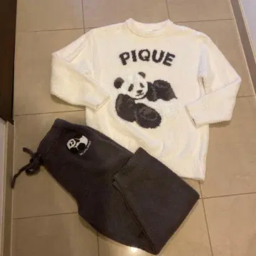 GELATO PIQUE 팬더 무늬 룸웨어 상하의