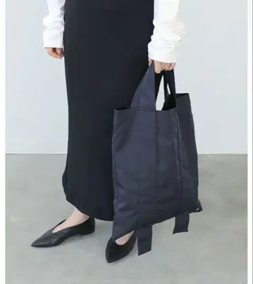 COUDRE 쿠도르 원 핸들 토트 네이비