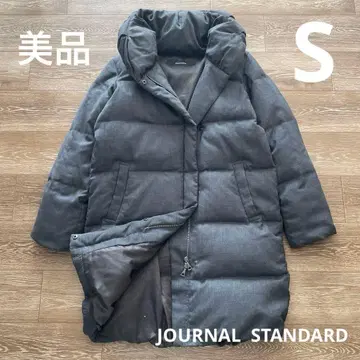 저널 스탠다드 숄카라 다운 코트 차콜 그레이 S
