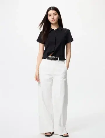 UNIQLO 와이드 트라우저 청바지