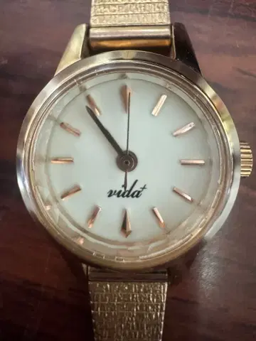 vidat V-006 골드 손목시계 새상품 배터리 교환 완료