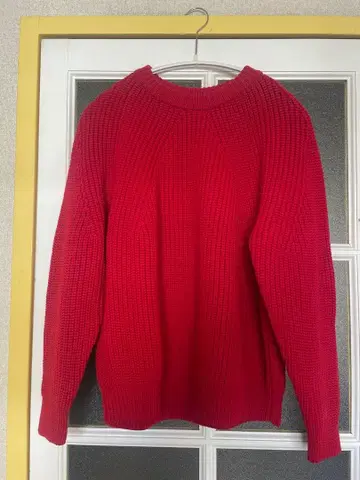 바토너 batoner 시그니처 니트 빨간색