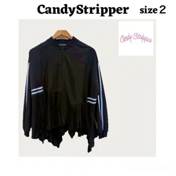 CandyStripper 플레어 저리 사이즈 2 블랙 저리 상의