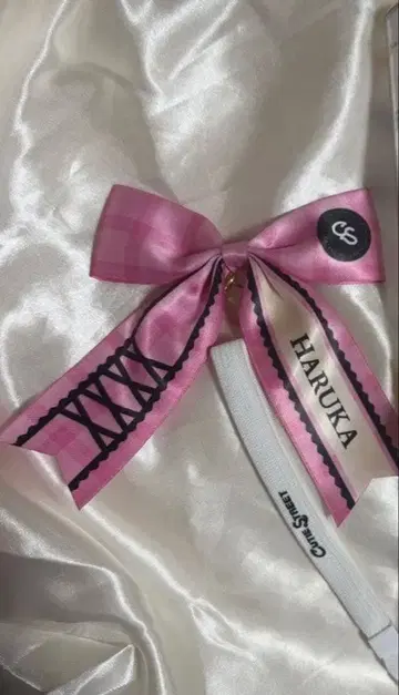 CUTIE STREET 큐스트 사쿠라바 하루카 응원봉 리본