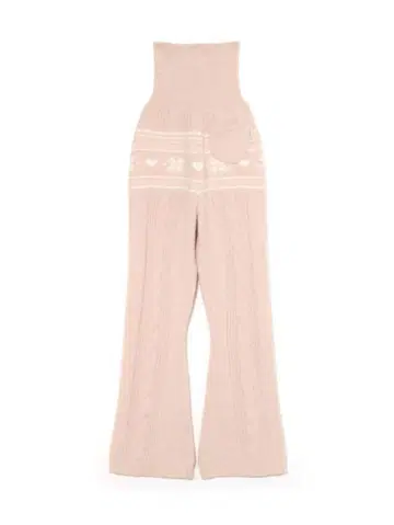 Eve 니트 노르딕 롱 팬츠 핑크