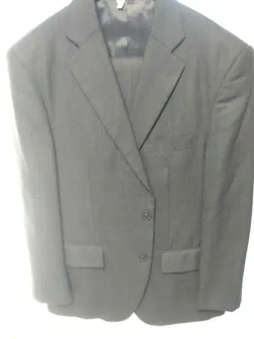 빅 사이즈 그레이 무지 비즈니스 정장