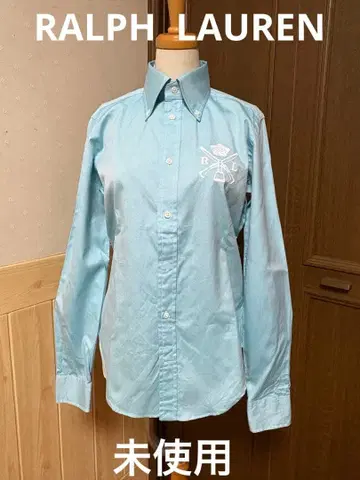 미사용 랄프 로렌 스카이블루 긴팔 셔츠