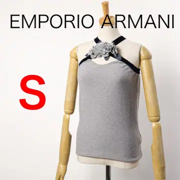 H4352-117 엠포리오 아르마니 플라워 아플리케 니트 Y2K