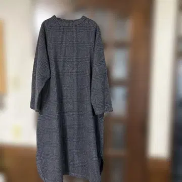 45R 융모 인디고 원피스