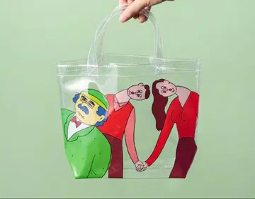 큐라이스 시스루 토트백 보리스 잡화점 토트백